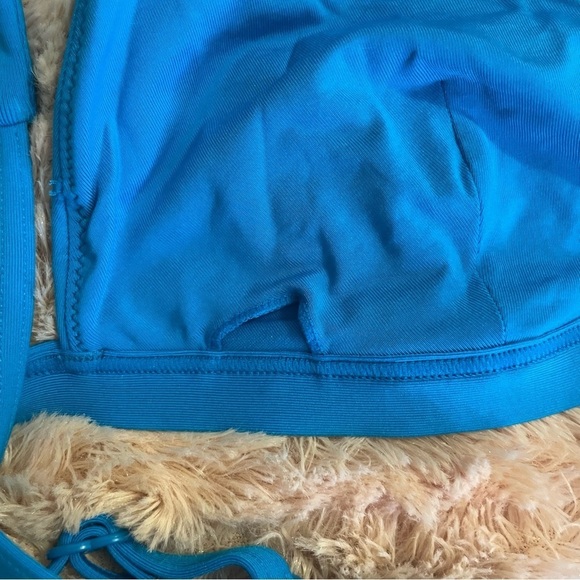 New JETS Australia by Jessika Allen Bikini Set Cobalt Blue Gold Size 12 NWT #277 - Picture 6 of 12